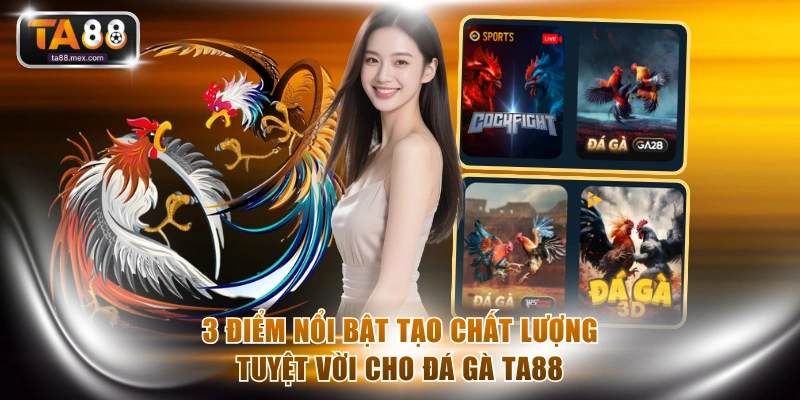3 điểm nổi bật tạo chất lượng tuyệt vời cho đá gà TA88